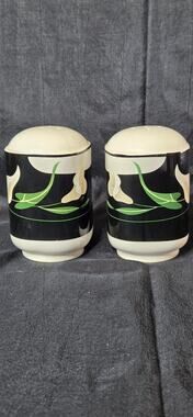 Vintage Sanyo Quadrille Lily Salt & Pepper